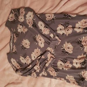 Grey and Pink T-Shirt Dress
